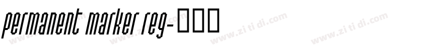 permanent marker reg字体转换